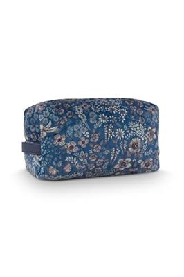 Pip Studio Pip Studio Coco Cosmetic Bag Medium Quilted Daisy Dreams Blue 21.5x10x10.5cm Pip Studio Pip Studio Coco Cosmetic Bag Medium Quilted Daisy Dreams Blue 21.5x10x10.5cm