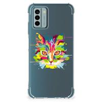 Nokia G22 Stevig | Bumper Hoesje | Cat Color - thumbnail