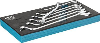Hazet 163-296/7 Dubbele ringsleutelset 7-delig Sleutelbreedte (metrisch) 6 - 22 mm