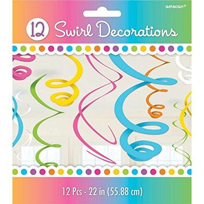 Hangdecoratie Swirls Appel Rood - thumbnail