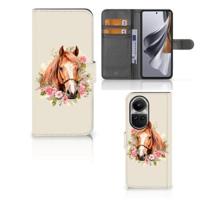 Telefoonhoesje | Met pasjeshouder | voor OPPO Reno10 | 10 Pro Paard