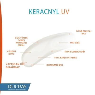 Ducray Keracnyl Fluide SPF50+ Tegen Onzuiverheden 50ml - thumbnail