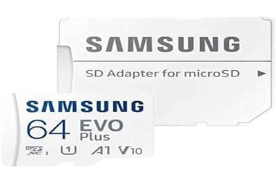 Samsung EVO Plus 64GB microSDXC + Adapter Micro SD-kaart Wit - thumbnail