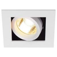 SLV Vierkante inbouwspotKadux 1 GU10 - 115511 - thumbnail