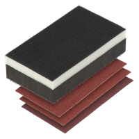 Wolfcraft Handschuurset | 4-delig | Met klitaanhechting | 1 set - 2892000 - thumbnail