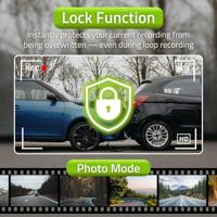 Nedis Dash Cam | 1080p@30fps | 2 MPixel | LCD | Nachtzicht | Zwart - DCAM1024BK - thumbnail