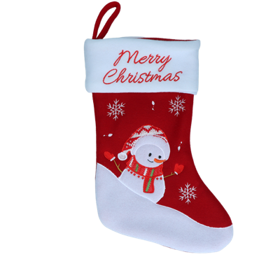 Kerstsokken Christmas Stocking Snowman