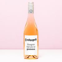 Wijnfles Geslaagd Tijd Om Te Genieten - Rosé (Blush Rosé) - thumbnail