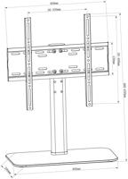 My Wall HP2BL TV-voet 81,3 cm (32) - 139,7 cm (55) Vast - thumbnail