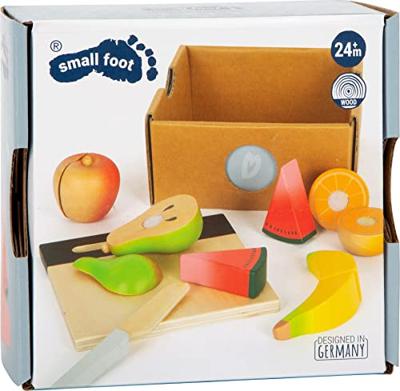 Small Foot houten snijen speeleten fruit set, 13dlg. - thumbnail