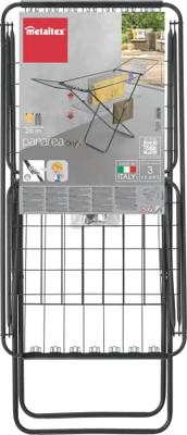 Tomado-Metaltex panarea onyx zwart 26 m drooglengte - thumbnail