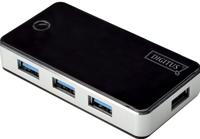 Digitus DA-70231 USB 3.2 Gen 1-hub 4 poorten Zwart, Zilver - thumbnail