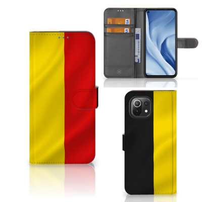 Xiaomi 11 Lite 5G NE | Mi 11 Lite | Bookstyle Case | Belgische Vlag Xiaomi 11 Lite 5G NE | Mi 11 Lite | Bookstyle Case | Belgische Vlag