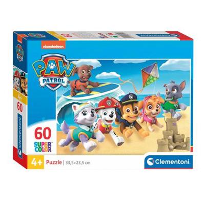 Clementoni legpuzzel super color paw patrol, 60st.