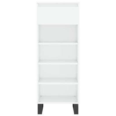VidaXL Schoenenkast 40x36x105 cm bewerkt hout hoogglans wit