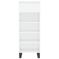 VidaXL Schoenenkast 40x36x105 cm bewerkt hout hoogglans wit - thumbnail
