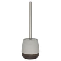 Toiletborstel met houder vrijstaand Sealskin Braid Grijs - thumbnail