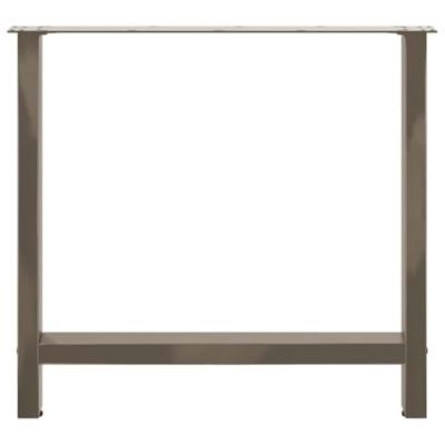 Salontafelpoten 2 st 80x(72-73) cm staal naturel