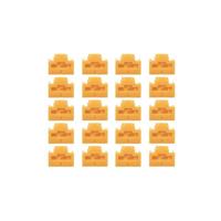 Lindy 47898 poortblokker RJ-45 Oranje Acrylonitrielbutadieenstyreen (ABS) 20 stuk(s) - thumbnail