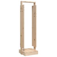 Houtblokhouder 33,5x30x110 cm massief grenenhout - thumbnail