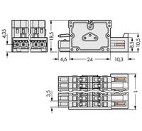 WAGO 734-362 Combi-connector 2140 Totaal aantal polen: 2 Rastermaat: 3.50 mm Inhoud: 100 stuk(s) - thumbnail