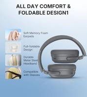 Edifier WH700NB Pro Draadloze over-ear hoofdtelefoon met -43dB actieve ruisonderdrukking, Hi-Res audio, AAC, Bluetooth V5.4, multi-point-verbinding, AI-heldere oproepen, snel opladen, opvouwbaar, - thumbnail
