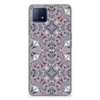 OPPO A53 5G | OPPO A73 5G | TPU | Siliconen hoesje | Flower Tiles - thumbnail