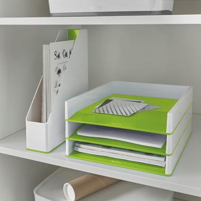 Brievenbak leitz wow a4 wit/groen | 4 stuks