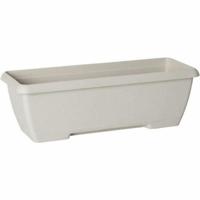 Jardiniere - GARDEN ID Teramo - Wit 60 cm - Duurzaamheid - Geïntegreerde waterreserve - Gerecycled en 100% recyclebaar - Volume voor planten - thumbnail