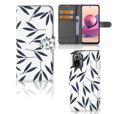 Xiaomi Redmi Note 10S | 10 4G | Poco M5s Hoesje Leaves Blue Xiaomi Redmi Note 10S | 10 4G | Poco M5s Hoesje Leaves Blue