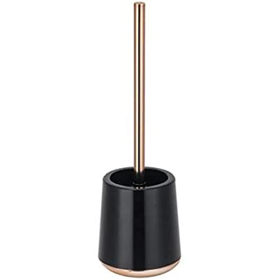 MSV Coruna Toilet|WC-borstel houder - kunststof - zwart|koper - 38 cm