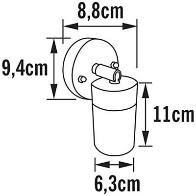 KonstSmide Richtbare wandspotModena RVS - 7598-000