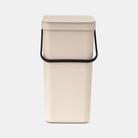 Brabantia Sort & Go afvalemmer 16 liter Soft Beige - thumbnail