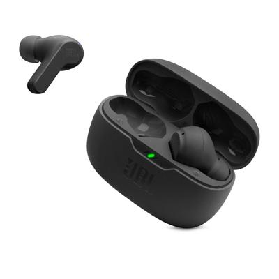 JBL Wave Beam draadloze in-ear oordopjes in zwart - IP54- en IPX2-Waterbestendig, handsfree-functie en batterijduur van 32 uur