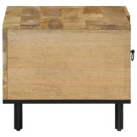 Salontafel 80x50x40 cm massief mangohout - thumbnail