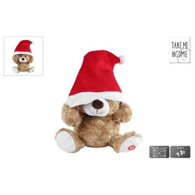 Take me Home Dansende Beer Knuffel + Kerstmuts + Muziek