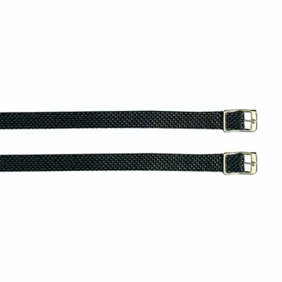 Sporenriemen nylon met gespsluiting zwart