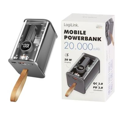 LogiLink PA0307 Accupack 20000 mAh Li-ion Transparant