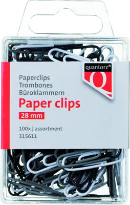 Paperclip quantore 28mm assorti