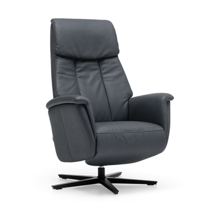 Relaxstoel S-100 Antraciet Leer Relaxstoel S-100 Antraciet Leer