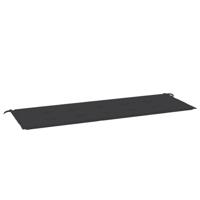 VidaXL Tuinbankkussen 150x50x4 cm oxford stof zwart - thumbnail