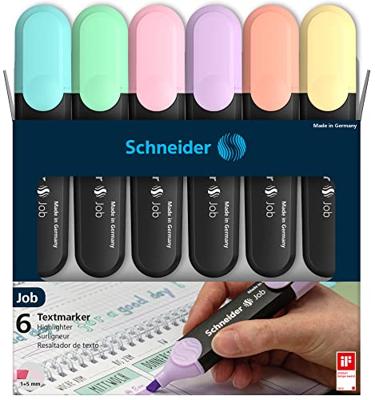 Schneider Schreibgeräte Textmarker Job pastell Etui 50-115097 1 stuk(s) Schneider Schreibgeräte Textmarker Job pastell Etui 50-115097 1 stuk(s)