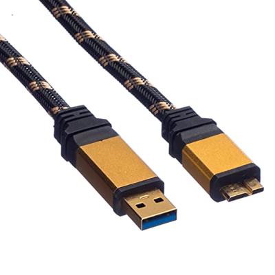ROLINE GOLD USB 3.2 Gen 1 Kabel, USB A - Micro B, M/M, 0,8 m ROLINE GOLD USB 3.2 Gen 1 Kabel, USB A - Micro B, M/M, 0,8 m