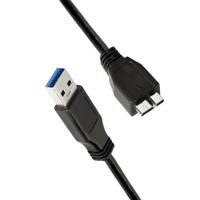 LogiLink CU0026 USB-kabel USB 3.2 Gen1 USB-A stekker, USB-micro-B 3.0 stekker 1.00 m Zwart - thumbnail