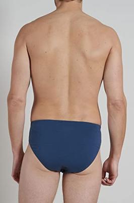 3-pak 100% biologisch katoen - Heren Slips - Heren ondergoed - Tunnel elastiek - onderbroek - XL - Blauw - Onderbroek heren heren heren heren heren