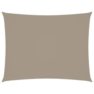 VidaXL Zonnescherm rechthoekig 2,5x4 m oxford stof taupe