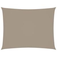 VidaXL Zonnescherm rechthoekig 2,5x4 m oxford stof taupe - thumbnail