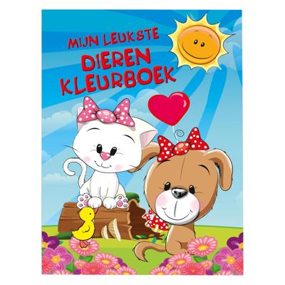 Mondikaarten Mijn leukste dieren kleurboek, 48pag.