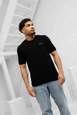 Pure Path Knitted T-Shirt Heren Zwart - Maat M - Kleur: Zwart | Soccerfanshop Pure Path Knitted T-Shirt Heren Zwart - Maat M - Kleur: Zwart | Soccerfanshop