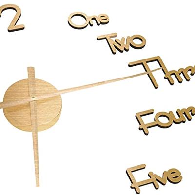 VidaXL 3d-wandklok modern xxl 100 cm goudkleurig VidaXL 3d-wandklok modern xxl 100 cm goudkleurig